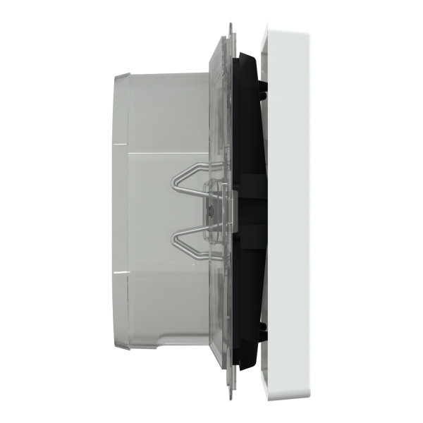 D-life - enjoliveur pour commande simple ip44 avec joint - blanc lotus