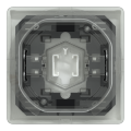 D-life - enjoliveur pour commande simple ip44 avec joint - blanc lotus