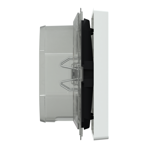 D-life - enjoliveur pour commande simple ip44 avec joint - blanc lotus
