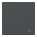 D-life - enjoliveur pour commande simple avec picto carillon - anthracite