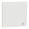 D-life - enjoliveur pour commande simple avec picto carillon - blanc nordic mat