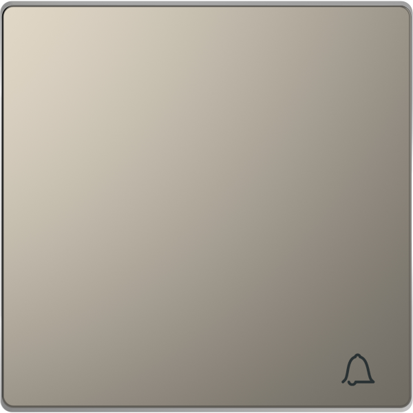 D-life - enjoliveur pour commande simple avec picto carillon - métal nickel