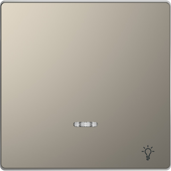 D-life - enjoliveur pour commande simple voyant et picto lampe - métal nickel
