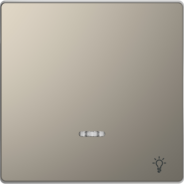 D-life - enjoliveur pour commande simple voyant et picto lampe - métal nickel