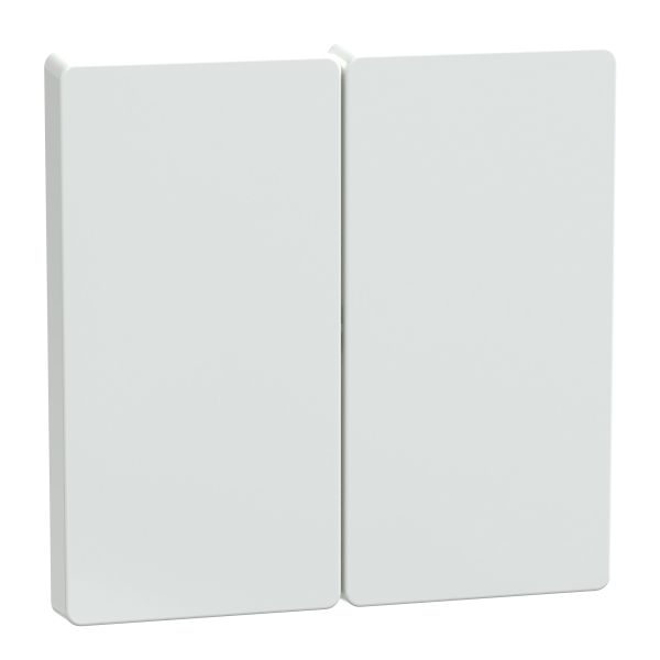 D-life - enjoliveur pour commande double sans marquage - blanc lotus