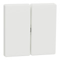D-life - enjoliveur pour commande double sans marquage - blanc nordic mat