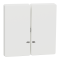 D-life - enjoliveur pour commande double avec voyant - blanc nordic mat