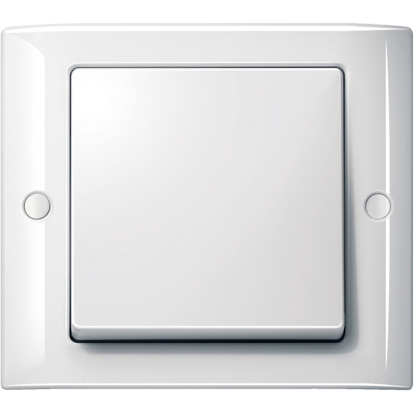Enjoliveur simple Aquadesign, blanc
