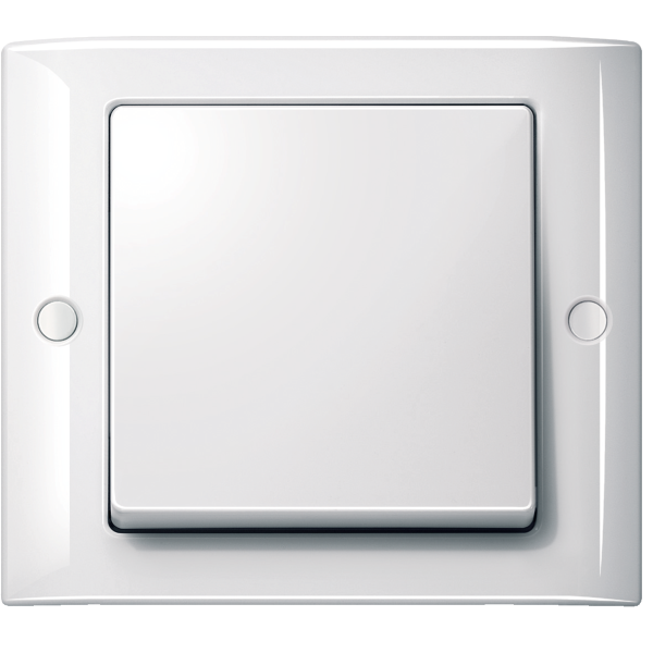 Enjoliveur simple Aquadesign, blanc