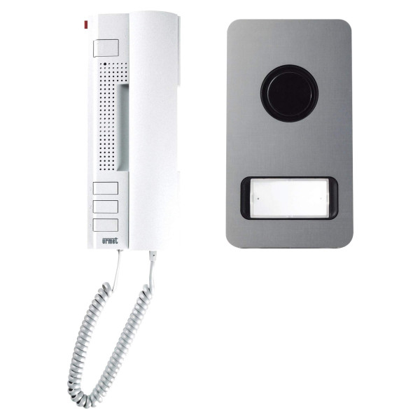 Kit audio Urmet Utopia Mikra pose en saillie - câblage 2 fils