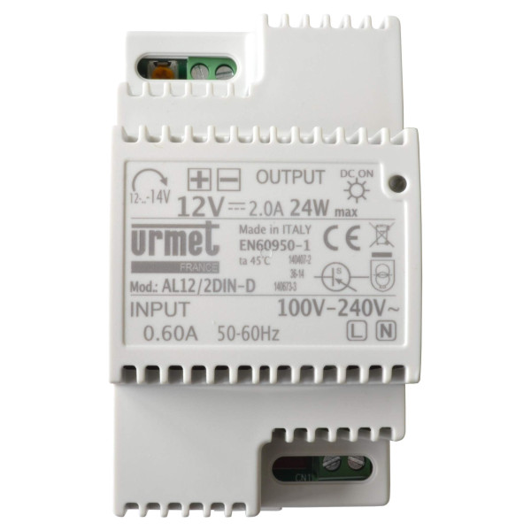 Alimentation régulée Urmet 12Vcc/2A pour gâche ou ventouse