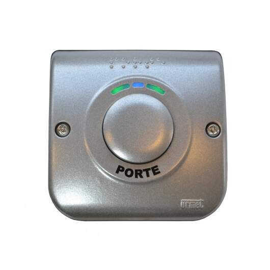 Bouton poussoir de sortie zamac 90x90 lumineux