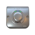 Bouton poussoir de sortie zamac 90x90 lumineux