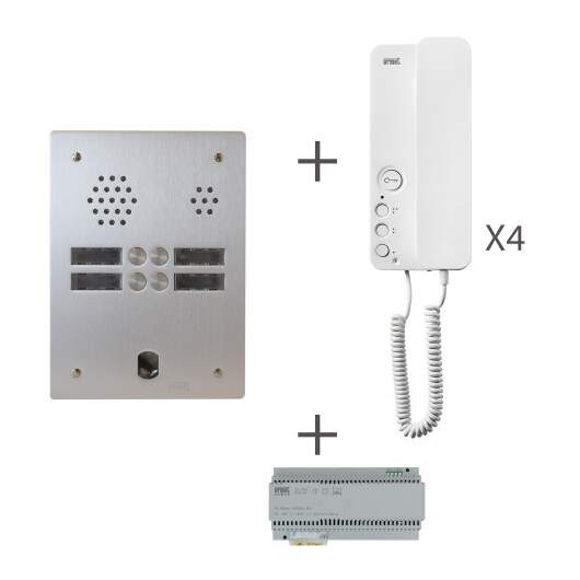 Kit audio 2r 4bp 2 voice programmé (20272)