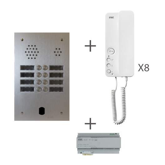 Kit audio 2 rangées 8 boutons 2 voice programmé (20274)