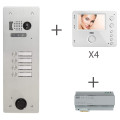 Kit video alu 1 rangée 4 boutons 2 voice programmé (20360)