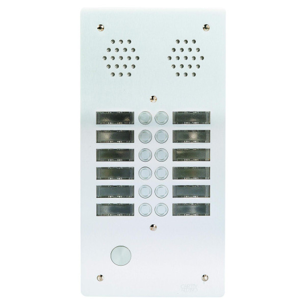 Plaque antivandale aluminium 6mm 2r 12bp (408)