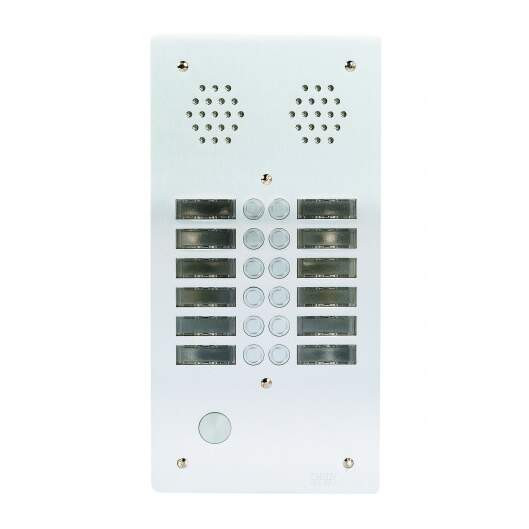 Plaque antivandale aluminium 6mm 2r 12bp (408)