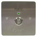 Bouton poussoir de sortie 90x90 lumineux -  handicapé