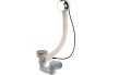 Vidage pour baignoire à clapet avec siphon 70 turbobain cable 65 tbr 07