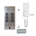 Kit audio préprogrammé 14 boutons Urmet Système 2 voice 2 rangées (20349)
