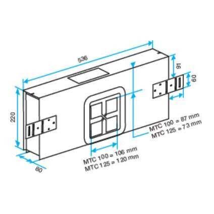 Aldes kit manchon trav. circulaire d125 + mea - Aldes - 11011370