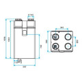 VMC double Flux et purification d'air Aldes DEE FLY CUBE 300 Microwatt FR