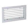 Grille murale en acier à simple déflexion Aldes Série SC 101 F3 