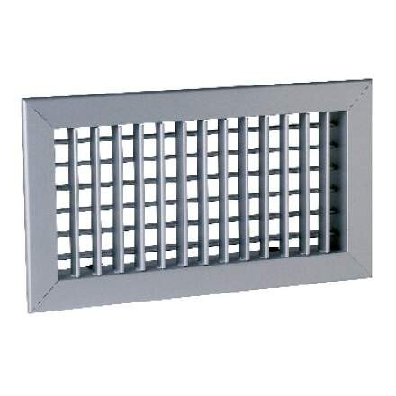 Grille murale en acier à simple déflexion Aldes Série SC 101 F3 