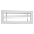 Grille linéaire de soufflage/reprise, blanc, 230 à 650 m3/h, d 400 x 150 mm (grl b 400x150)