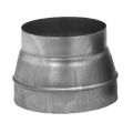 Réduction conique en acier galvanisé, raccordement D 125/80 mm. (RED 125/ 80)