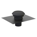 Chapeau de toiture plastique design, D raccordement 125 mm, couleur ardoise. (CPR 125 ARDOISE)