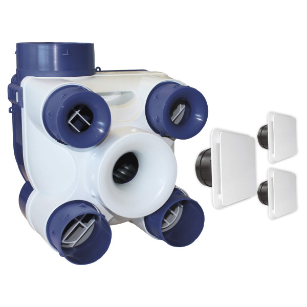 Kit VMC simple flux S&P Unelvent DECO 2 K autoréglable 4 sanitaires