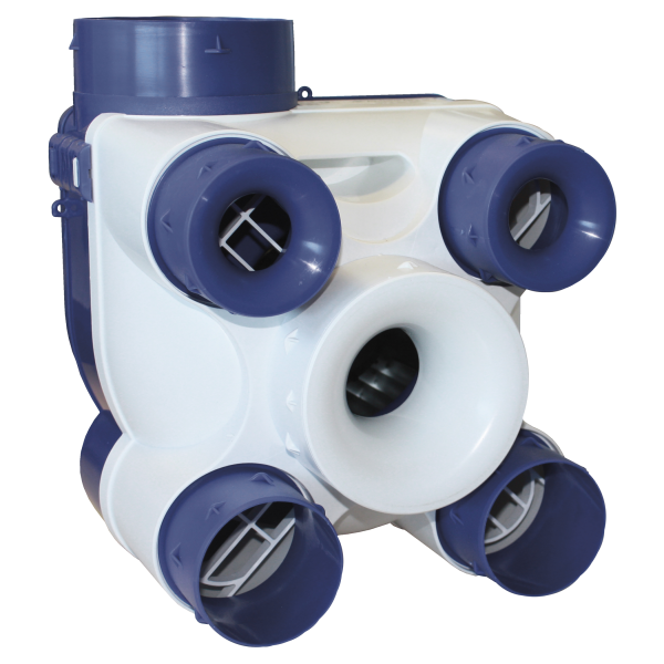 Kit VMC simple flux S&P Unelvent DECO 2 K autoréglable 4 sanitaires
