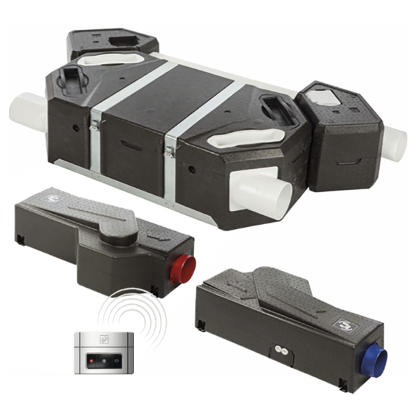 VMC double flux S&P Unelvent FLEXEO 210 FL habitat individuel 4 sanitaires 210 m³/h