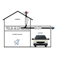 VMC double flux Très Haut Rendement échangeur/ventilateurs déportés, cde filaire. (FLEXEO 210 FL)