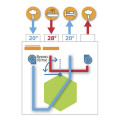 VMC double flux THR 88%, 210 m3/h, pilotable cde filaire et sonde thermo-hygro. (DOMEO DHU)