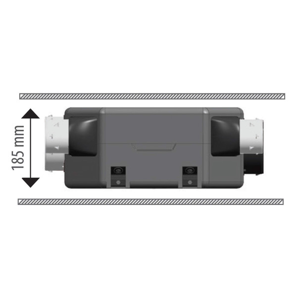 Kit VMC simple flux S&P Unelvent DECO FLAT SERENITE K à sondes et thermo-hygroréglable