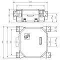 Kit VMC extra-plat, équipé de sondes de Qualité d'Air Intérieur et thermo-hygro. (DECO FLAT SERENITE K)