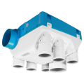 Groupe VMC simple flux hygroréglable S&P Unelvent OZEO EcoWatt 2 jusqu'à 6 sanitaires 