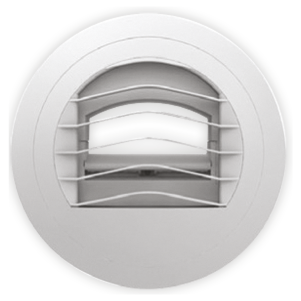 Bouche d'extraction autoreglable S&P Unelvent BARP 30 30m³/h avec manchette placo 3 grilles 