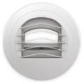 Bouche d'extraction autoreglable S&P Unelvent BARP 30 30m³/h avec manchette placo 3 grilles 
