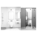 Bouche d'extraction autoreglable S&P Unelvent BARP 30 30m³/h avec manchette placo 3 grilles 