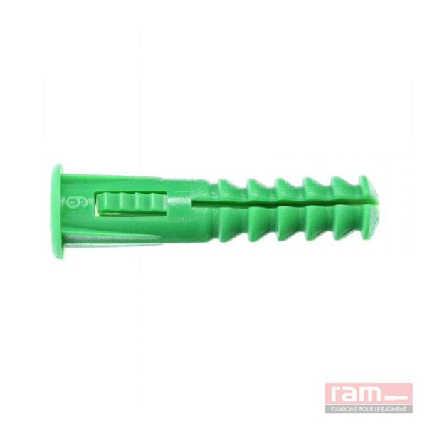 Boîte de 250 Chevilles RC6 Vertes avec collerette RAM