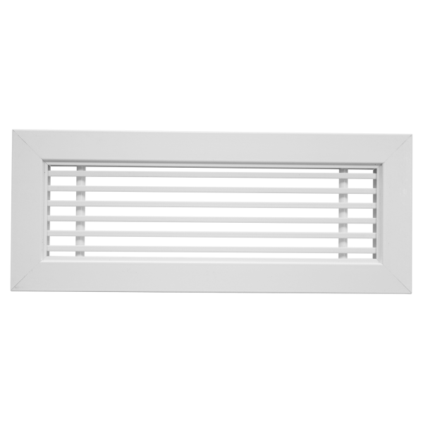 Grille linéaire de soufflage/reprise, blanc, 170 à 500 m3/h, d 300 x 200 mm (grl b 300x200)