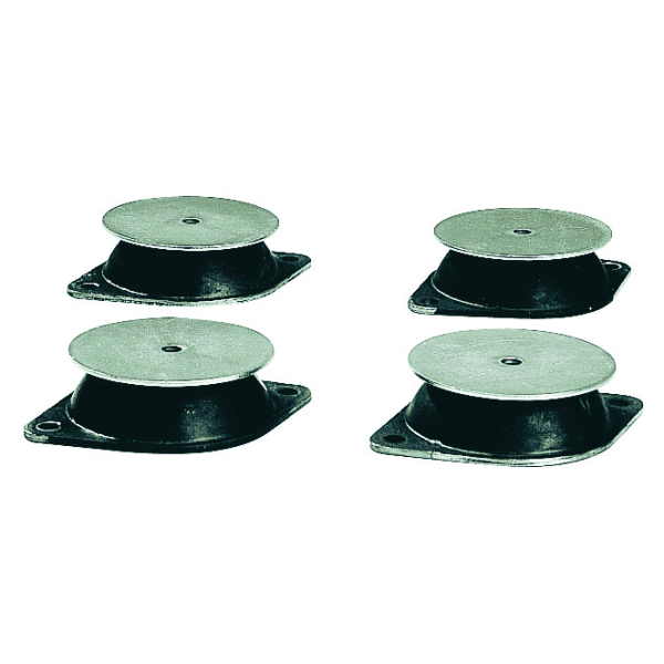 Plots antivibratiles, D 80 mm, poids supporté 80 kg, 4 unités. (PAVZ-80 SH 60 (X4))