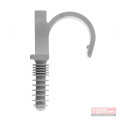 Colliers avec chevilles 20mm RAM RAMCLIP pour gaine souple gris Sachet de 10 