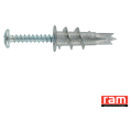 Boite Plastique de 50 Chevilles Métalliques avec Vis à Tête Ronde RAMTWIST RAM