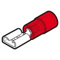 RFF405 - Clip femelle partiellement isolé rouge (0,25 à 1,5 mm²) - 4,8 X 0,5 mm