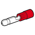 RFBM4 - Clip mâle rond rouge (0,25 à 1,5 mm²) - Diam. 4 mm